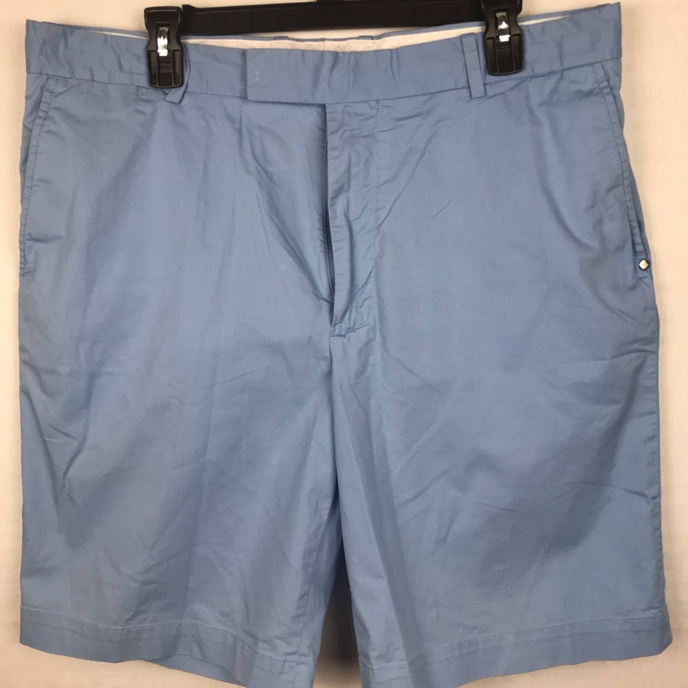 RLX Flat Front Chino Shorts Light Blue 4 Pockets